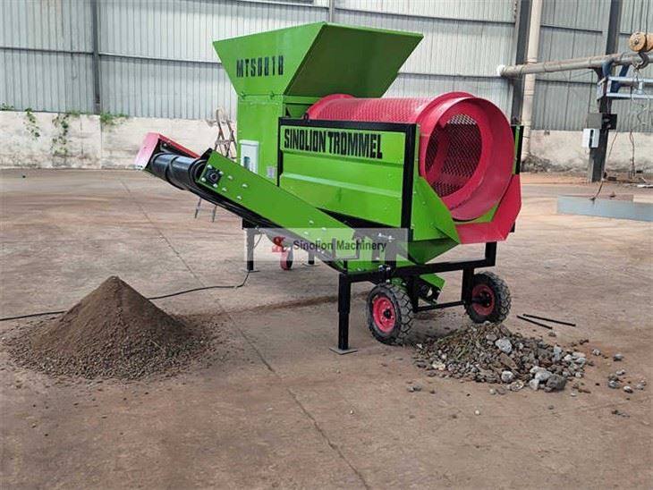 Small Soil Trommel Sieve